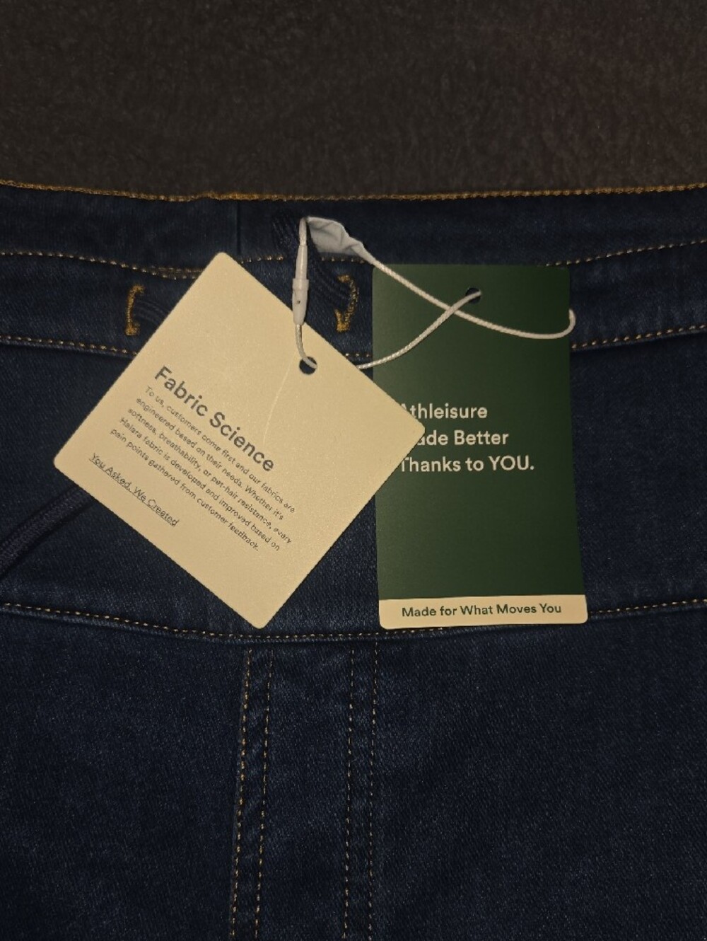 HALARA Dark Blue Pull-On Jeggings with Drawstring - Picture 3 of 12